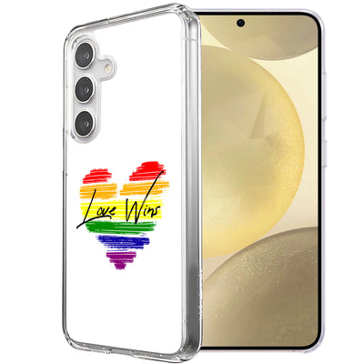 Rainbow Love 2 Print Slim Cover For Samsung Galaxy S (S24,S23,S22,S21/Plus,FE,Ultra), Print in USA