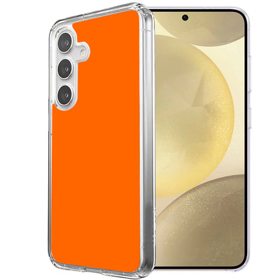 Vivid Orange Print Slim Cover For Samsung Galaxy S (S24,S23,S22,S21/Plus,FE,Ultra), Print in USA