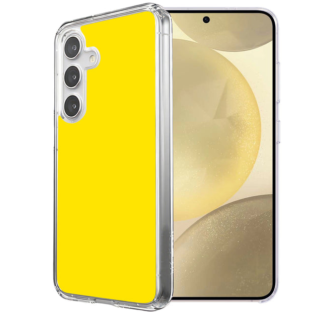 Yellow Print Slim Cover For Samsung Galaxy S (S24,S23,S22,S21/Plus,FE,Ultra), Print in USA