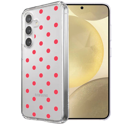 Dots Clear Print Slim Cover For Samsung Galaxy S (S24,S23,S22,S21/Plus,FE,Ultra), Print in USA