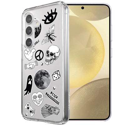 Ghost Collage Print Slim Cover For Samsung Galaxy S (S24,S23,S22,S21/Plus,FE,Ultra), Print in USA