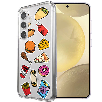 Food Collage Print Slim Cover For Samsung Galaxy S (S24,S23,S22,S21/Plus,FE,Ultra), Print in USA