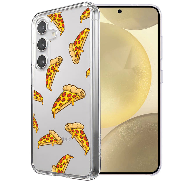 Yummy Pizza Print Slim Cover For Samsung Galaxy S (S24,S23,S22,S21/Plus,FE,Ultra), Print in USA