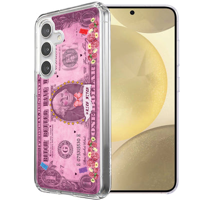 Rich Bitch Print Slim Cover For Samsung Galaxy S (S24,S23,S22,S21/Plus,FE,Ultra), Print in USA