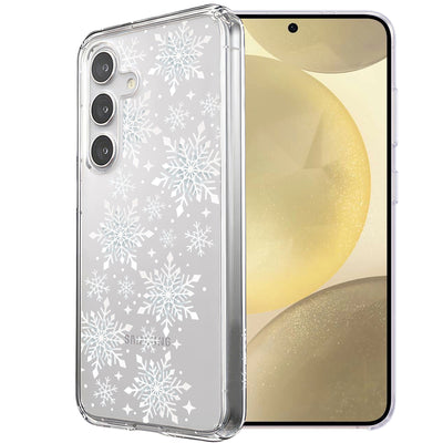 Snowflake 2 Print Slim Cover For Samsung Galaxy S (S24,S23,S22,S21/Plus,FE,Ultra), Print in USA