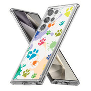 Paw Color  Print Slim Cover For Samsung Galaxy S (S24, S23, S22, S21 / Plus, FE, Ultra), Print in USA