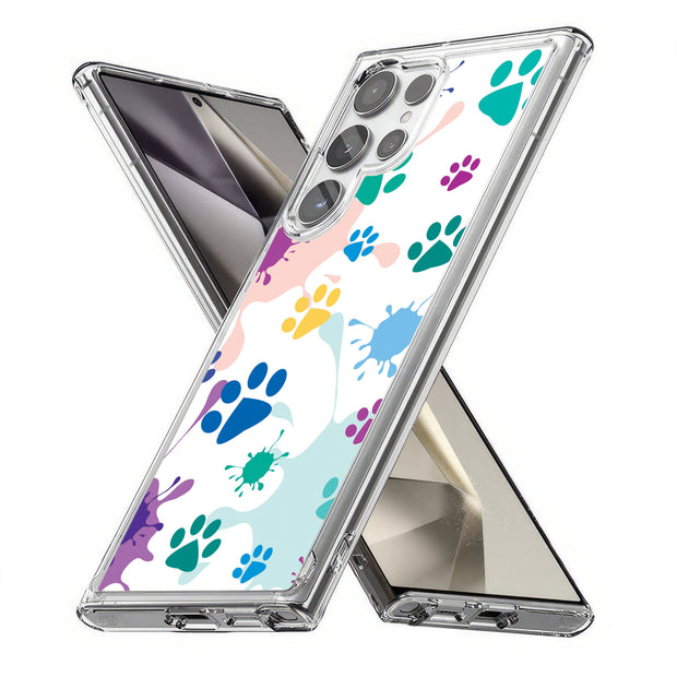 Paw Color 2 Print Slim Cover For Samsung Galaxy S (S24, S23, S22, S21 / Plus, FE, Ultra), Print in USA