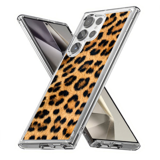 Leopard Fur 4 Print Slim Cover For Samsung Galaxy S (S24, S23, S22, S21 / Plus, FE, Ultra), Print in USA