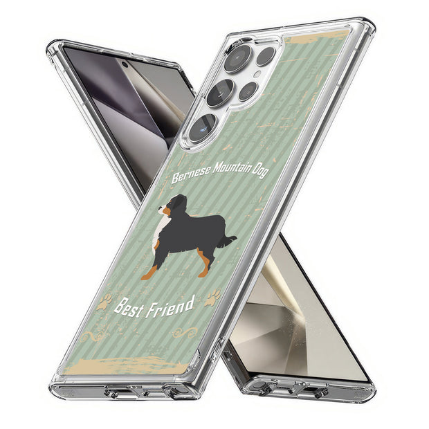 Bernese Dog Print Slim Cover For Samsung Galaxy S (S24, S23, S22, S21 / Plus, FE, Ultra), Print in USA