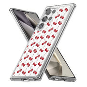 Cherries Print Slim Cover For Samsung Galaxy S (S24, S23, S22, S21 / Plus, FE, Ultra), Print in USA