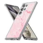 Pink Marble 2 Print Slim Cover For Samsung Galaxy S (S24, S23, S22, S21 / Plus, FE, Ultra), Print in USA