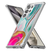 Colorful Marble Print Slim Cover For Samsung Galaxy S (S24, S23, S22, S21 / Plus, FE, Ultra), Print in USA