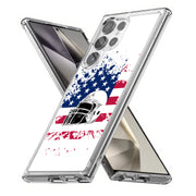 USA Flag Helmet Print Slim Cover For Samsung Galaxy S (S24, S23, S22, S21 / Plus, FE, Ultra), Print in USA