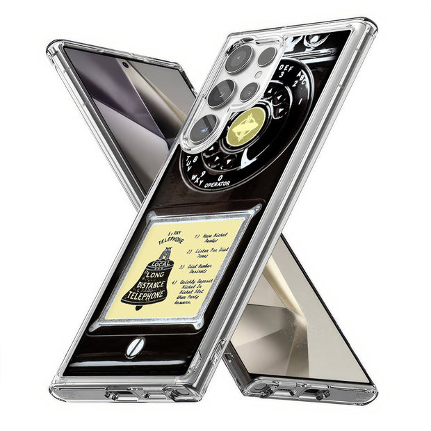Dial Phone Print Slim Cover For Samsung Galaxy S (S24, S23, S22, S21 / Plus, FE, Ultra), Print in USA