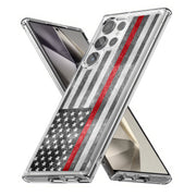 Thin Red Line Print Slim Cover For Samsung Galaxy S (S24, S23, S22, S21 / Plus, FE, Ultra), Print in USA