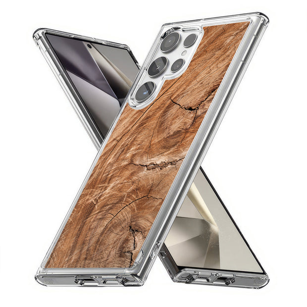 Wood 18 Print Slim Cover For Samsung Galaxy S (S24, S23, S22, S21 / Plus, FE, Ultra), Print in USA