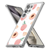 Juicy Peach Print Slim Cover For Samsung Galaxy S (S24, S23, S22, S21 / Plus, FE, Ultra), Print in USA