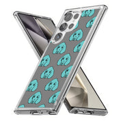 Blue Dog Print Slim Cover For Samsung Galaxy S (S24, S23, S22, S21 / Plus, FE, Ultra), Print in USA