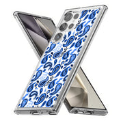 Blue Bandana Print Slim Cover For Samsung Galaxy S (S24, S23, S22, S21 / Plus, FE, Ultra), Print in USA