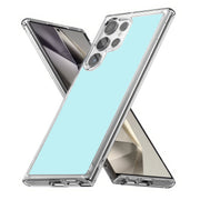 Light Cyan Print Slim Cover For Samsung Galaxy S (S24, S23, S22, S21 / Plus, FE, Ultra), Print in USA