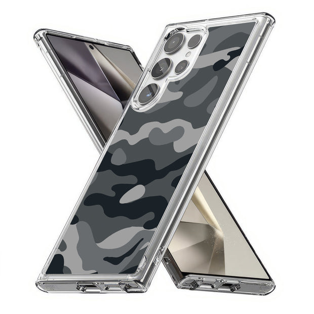 Winter Camo Print Slim Cover For Samsung Galaxy S (S24, S23, S22, S21 / Plus, FE, Ultra), Print in USA