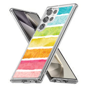 Color Fruit Print Slim Cover For Samsung Galaxy S (S24, S23, S22, S21 / Plus, FE, Ultra), Print in USA