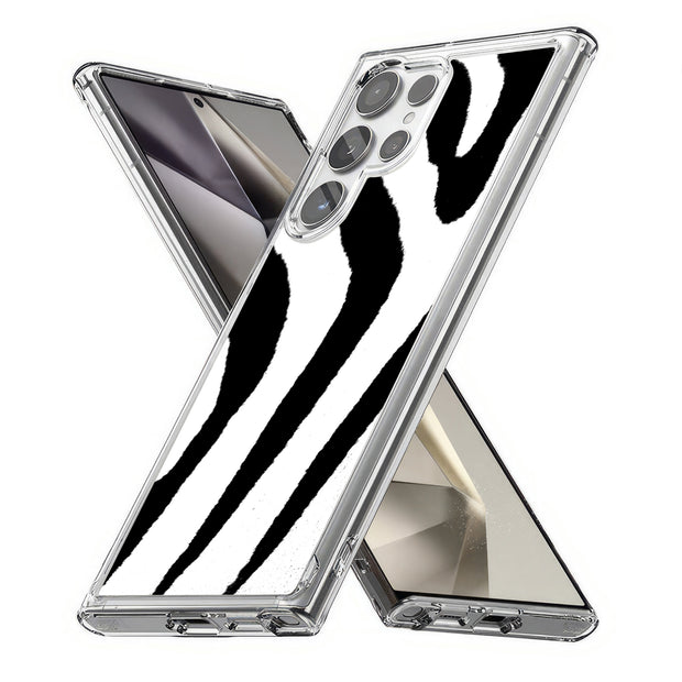 Zebra Stripe Print Slim Cover For Samsung Galaxy S (S24, S23, S22, S21 / Plus, FE, Ultra), Print in USA