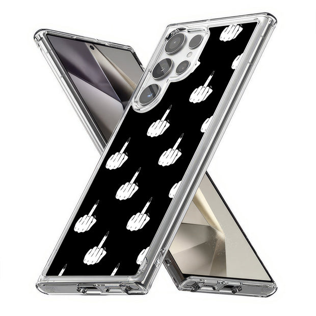 Edgy Finger Print Slim Cover For Samsung Galaxy S (S24, S23, S22, S21 / Plus, FE, Ultra), Print in USA