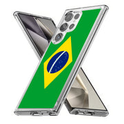 Flag Brazil Print Slim Cover For Samsung Galaxy S (S24, S23, S22, S21 / Plus, FE, Ultra), Print in USA