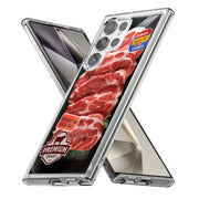 Beef Print Slim Cover For Samsung Galaxy S (S24, S23, S22, S21 / Plus, FE, Ultra), Print in USA