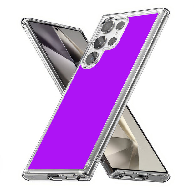 Purple Print Slim Cover For Samsung Galaxy S (S24, S23, S22, S21 / Plus, FE, Ultra), Print in USA