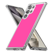 Hot Pink Print Slim Cover For Samsung Galaxy S (S24, S23, S22, S21 / Plus, FE, Ultra), Print in USA