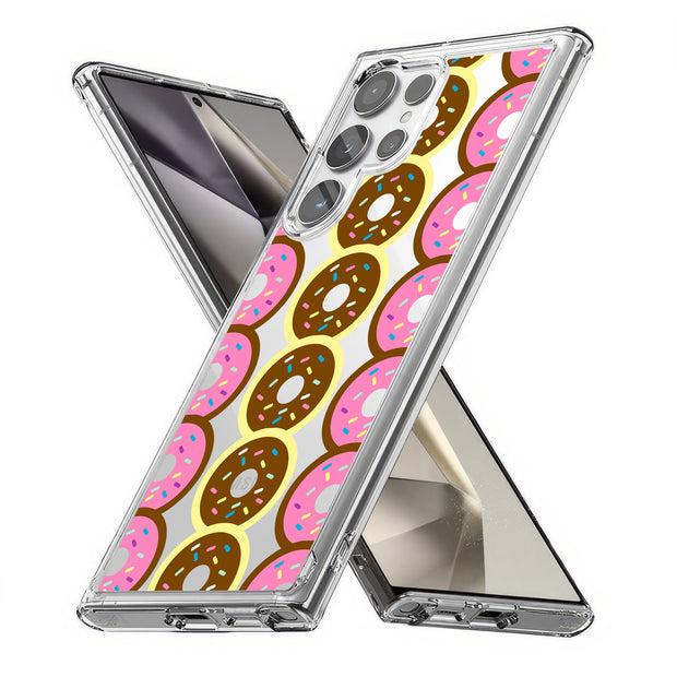 Donuts Print Slim Cover For Samsung Galaxy S (S24, S23, S22, S21 / Plus, FE, Ultra), Print in USA