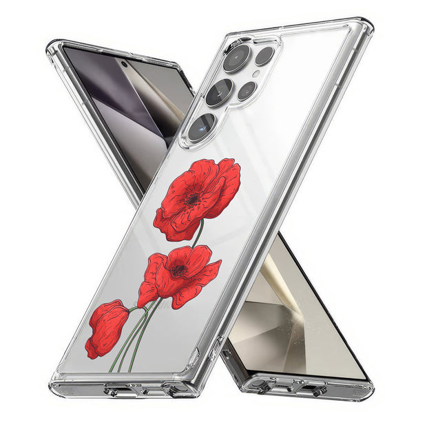 Flower 16 Print Slim Cover For Samsung Galaxy S (S24, S23, S22, S21 / Plus, FE, Ultra), Print in USA