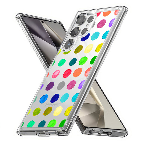 Polka Dot 15 Print Slim Cover For Samsung Galaxy S (S24, S23, S22, S21 / Plus, FE, Ultra), Print in USA