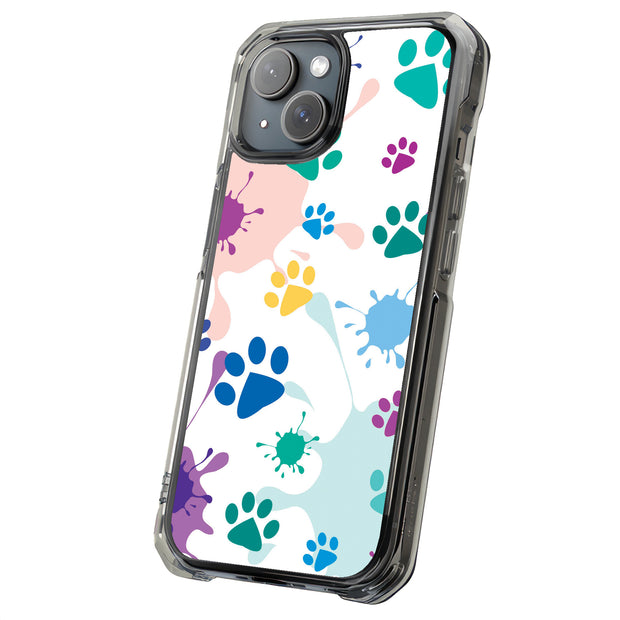 Paw Color 2 Tough Cases For Apple iPhone (17, 16, 15, 14, 13, 12, 11, X, SE, 8, 7/ Air, Plus, Pro, Max, Mini, XR, XS), Print in USA