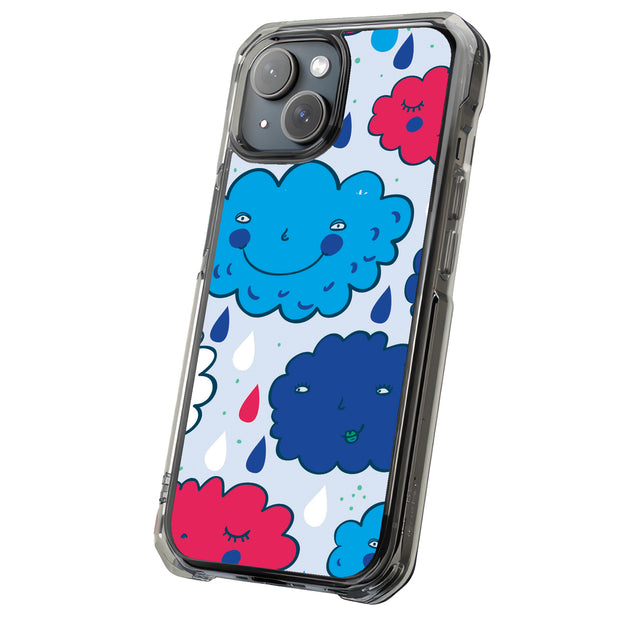 Rain Clouds 1 Tough Cases For Apple iPhone (17, 16, 15, 14, 13, 12, 11, X, SE, 8, 7/ Air, Plus, Pro, Max, Mini, XR, XS), Print in USA
