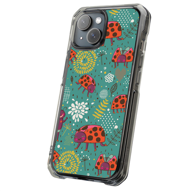 Ladybugs 1 Tough Cases For Apple iPhone (17, 16, 15, 14, 13, 12, 11, X, SE, 8, 7/ Air, Plus, Pro, Max, Mini, XR, XS), Print in USA