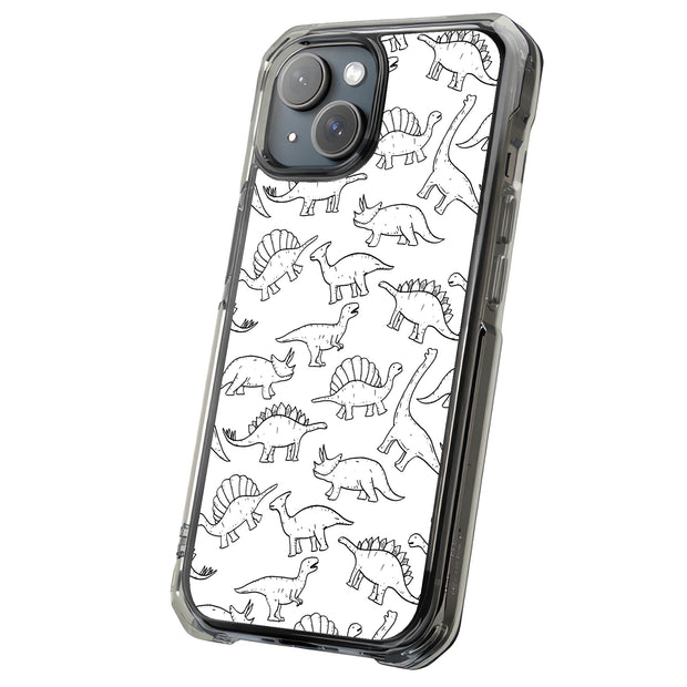 Dinosaur 2 Tough Cases For Apple iPhone (17, 16, 15, 14, 13, 12, 11, X, SE, 8, 7/ Air, Plus, Pro, Max, Mini, XR, XS), Print in USA