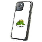 Lazy Dinosaur Tough Cases For Apple iPhone (17, 16, 15, 14, 13, 12, 11, X, SE, 8, 7/ Air, Plus, Pro, Max, Mini, XR, XS), Print in USA