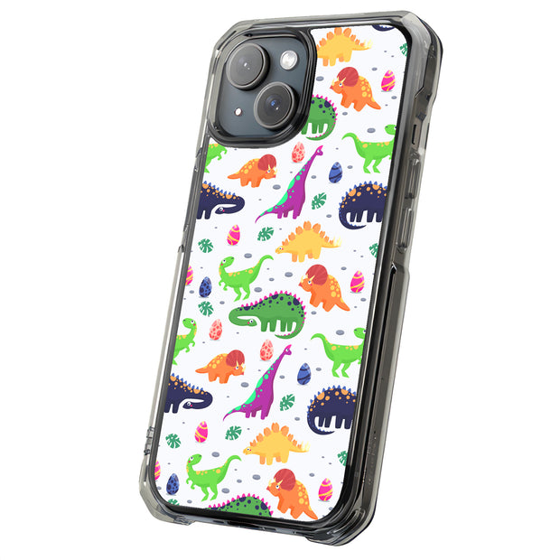 Dinosaur 7 Tough Cases For Apple iPhone (17, 16, 15, 14, 13, 12, 11, X, SE, 8, 7/ Air, Plus, Pro, Max, Mini, XR, XS), Print in USA