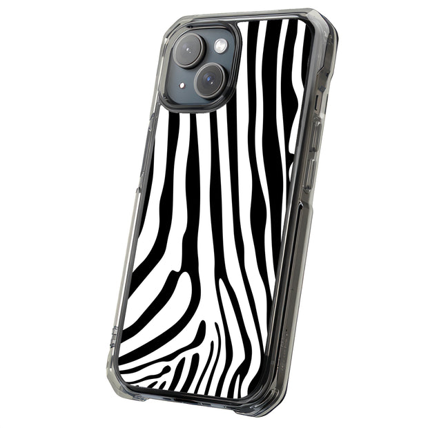 Zebra Stripe 3 Tough Cases For Apple iPhone (17, 16, 15, 14, 13, 12, 11, X, SE, 8, 7/ Air, Plus, Pro, Max, Mini, XR, XS), Print in USA