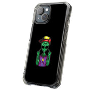 Finger Alien Tough Cases For Apple iPhone (17, 16, 15, 14, 13, 12, 11, X, SE, 8, 7/ Air, Plus, Pro, Max, Mini, XR, XS), Print in USA