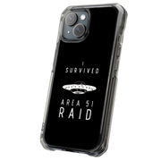 Survived Area51 Tough Cases For Apple iPhone (17, 16, 15, 14, 13, 12, 11, X, SE, 8, 7/ Air, Plus, Pro, Max, Mini, XR, XS), Print in USA