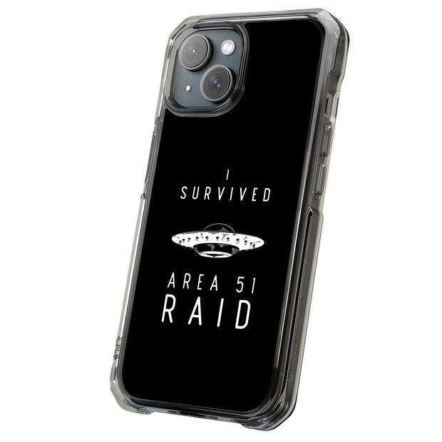 Survived Area51 Tough Cases For Apple iPhone (17, 16, 15, 14, 13, 12, 11, X, SE, 8, 7/ Air, Plus, Pro, Max, Mini, XR, XS), Print in USA