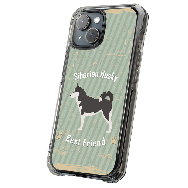 Husky Dog Tough Cases For Apple iPhone (17, 16, 15, 14, 13, 12, 11, X, SE, 8, 7/ Air, Plus, Pro, Max, Mini, XR, XS), Print in USA