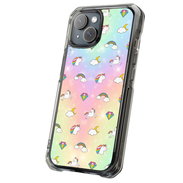 Rainbow Unicorn Tough Cases For Apple iPhone (17, 16, 15, 14, 13, 12, 11, X, SE, 8, 7/ Air, Plus, Pro, Max, Mini, XR, XS), Print in USA