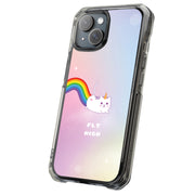 Fly Caticorn Tough Cases For Apple iPhone (17, 16, 15, 14, 13, 12, 11, X, SE, 8, 7/ Air, Plus, Pro, Max, Mini, XR, XS), Print in USA