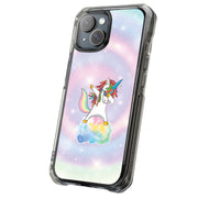Unicorn Dabbing Tough Cases For Apple iPhone (17, 16, 15, 14, 13, 12, 11, X, SE, 8, 7/ Air, Plus, Pro, Max, Mini, XR, XS), Print in USA