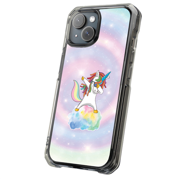 Unicorn Dabbing Tough Cases For Apple iPhone (17, 16, 15, 14, 13, 12, 11, X, SE, 8, 7/ Air, Plus, Pro, Max, Mini, XR, XS), Print in USA
